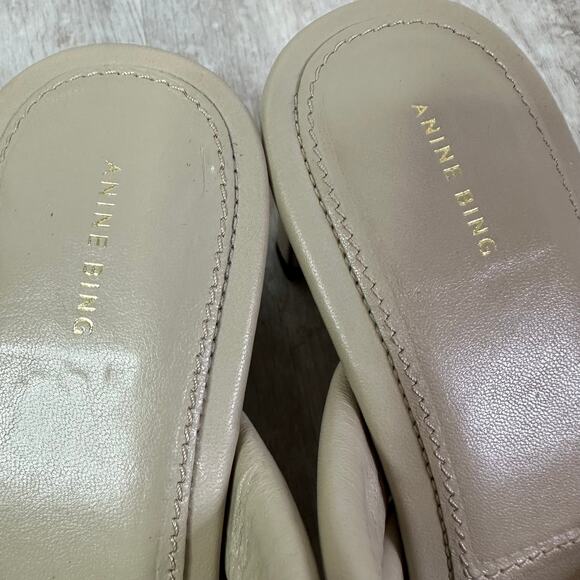 Anine Bing Cade Sandals in Beige Size 36 - Picture 3 of 9